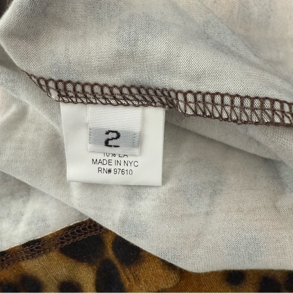 Leggiadro Tan and Brown top with Long Sleeves - Picture 5 of 6